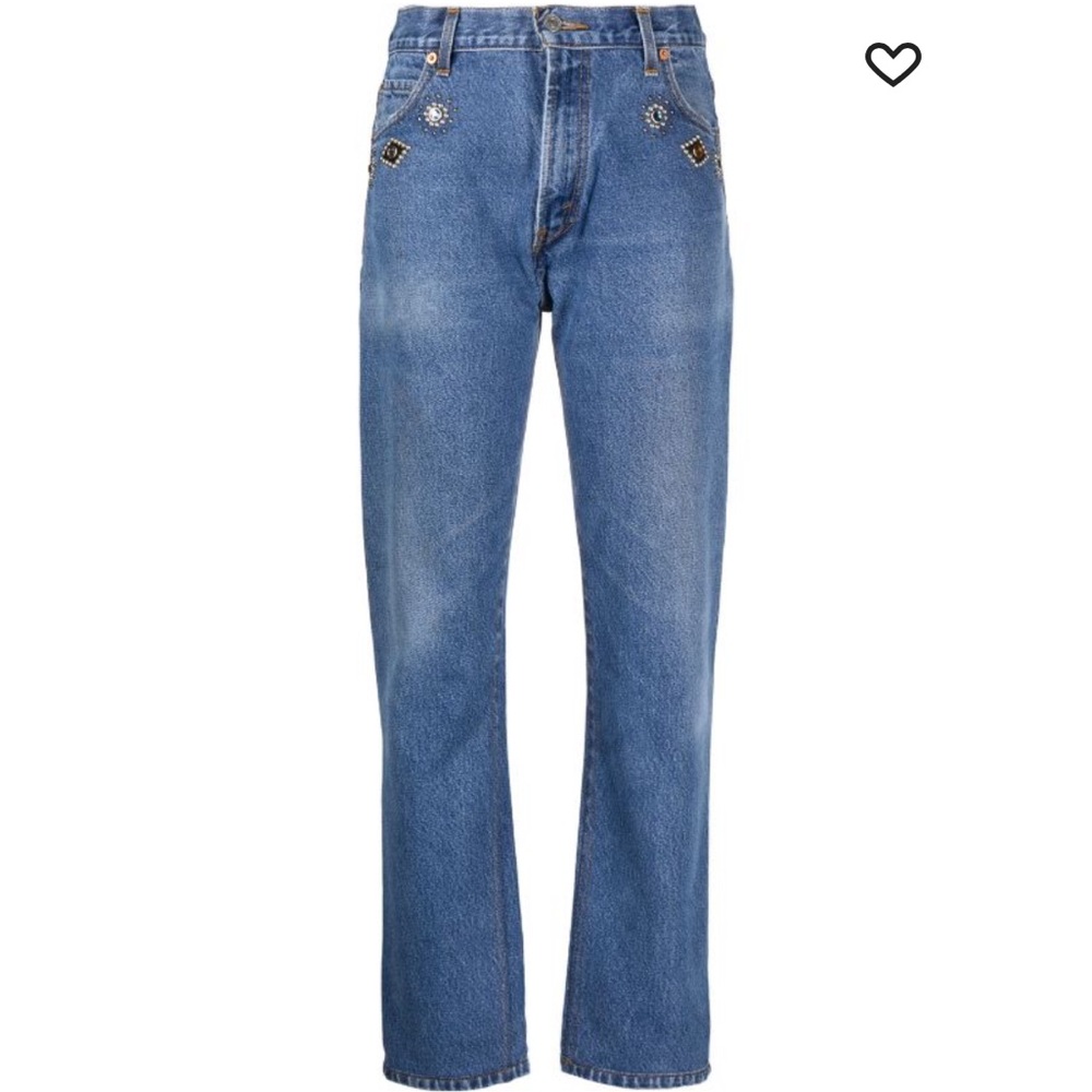 Redone beaded jeans